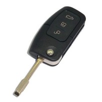 3-button remote key fob case for Ford Focus, Fiesta, Mondeo, C-Max, S-Max, Kuga, and Galaxy