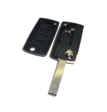 Remote control 3-button plip key case Peugeot 107, 207, CC, SW, 208, 307, 308, 407, Coupé, 4007, Blade 8mm