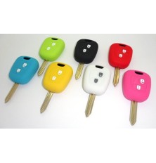 Étui housse de protection Vert pour télécommande plip Peugeot, Citroën 2 boutons