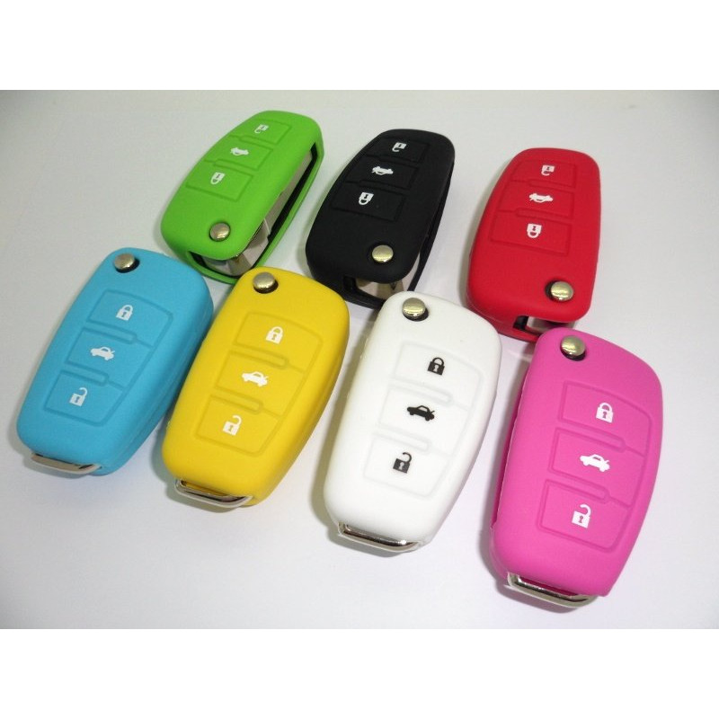 Protection case for remote control key Audi A3, A4, A6, A8, TT, Q7 S-line RS3 RS4 3 buttons