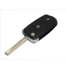 Télécommande coque de clé plip 2 boutons VW Volkswagen Golf VI, Jetta, Polo, Transporter, Tiguan, Touran