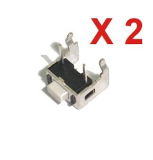 Lot de 2 boutons poussoirs switch pour télécommande 1 bouton Peugeot 806, Citroen Evasion, Fiat Ulysse