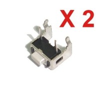 Set van 2 drukknopschakelaars voor 1-knops afstandsbediening voor Peugeot 806, Citroen Evasion, Fiat Ulysse