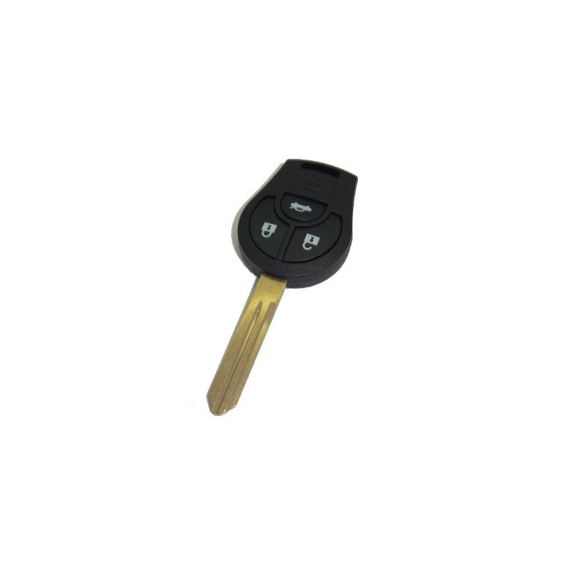 Télécommande coque de clé 3 boutons Nissan Juke, Micra