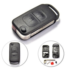 Télécommande coque de clé plip 2 boutons Mercedes Classe A C E S