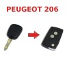 Kit de transformation de Clé pliable Peugeot 206 HDI ESSENCE télécommande plip