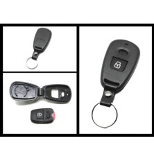 boitier de télécommande coque de clé 2 boutons Hyundai Accent Atos Getz Elantra Santa fe