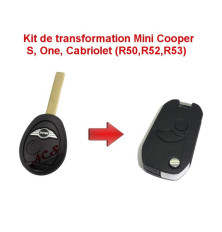 Kit de transformation de clé pliable Mini Cooper S, one, cabriolet (R50,R52,R53)