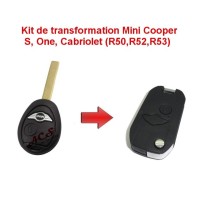 Kit de conversión de llave plegable para Mini Cooper S, One, Convertible (R50, R52, R53)