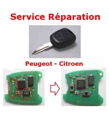 Reparatieservice voor sleutels en afstandsbedieningen voor Citroën C1, C2, C3, Xsara Picasso, Berlingo, Peugeot 107, 206, 307, P