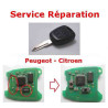 Service réparation télécommande clé Citroën C1 C2 C3 Xsara Picasso, Berlingo Peugeot 107 206 307 Partner 406