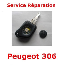 Service repair remote control 1 button Peugeot 306