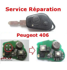 Service réparation télécommande 2 boutons Peugeot 406