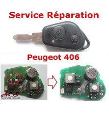 Service réparation télécommande 2 boutons Peugeot 406