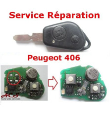 Service réparation télécommande 1 et 2 boutons Peugeot 406