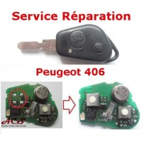 Serviço de reparação do comando remoto de 2 botões do Peugeot 406