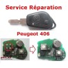 Peugeot 406 2-button remote control repair service