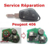 Service réparation télécommande 2 boutons Peugeot 406