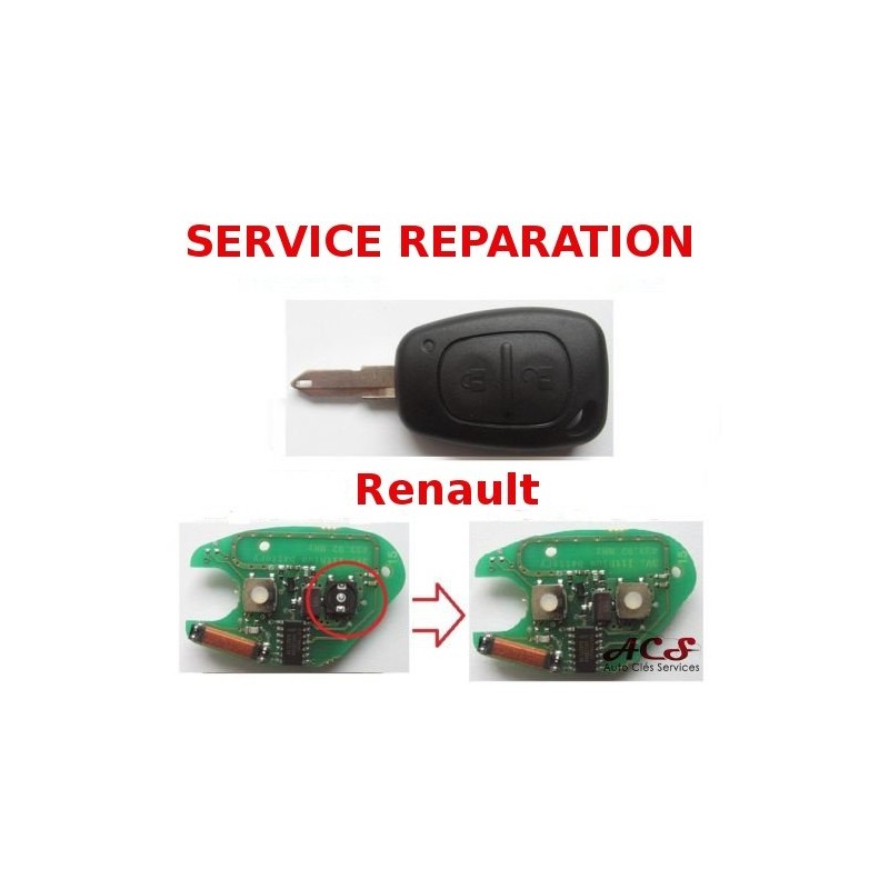 Key fob repair service Renault Trafic, Kangoo, Master, Opel Vivaro, Nissan Primastar