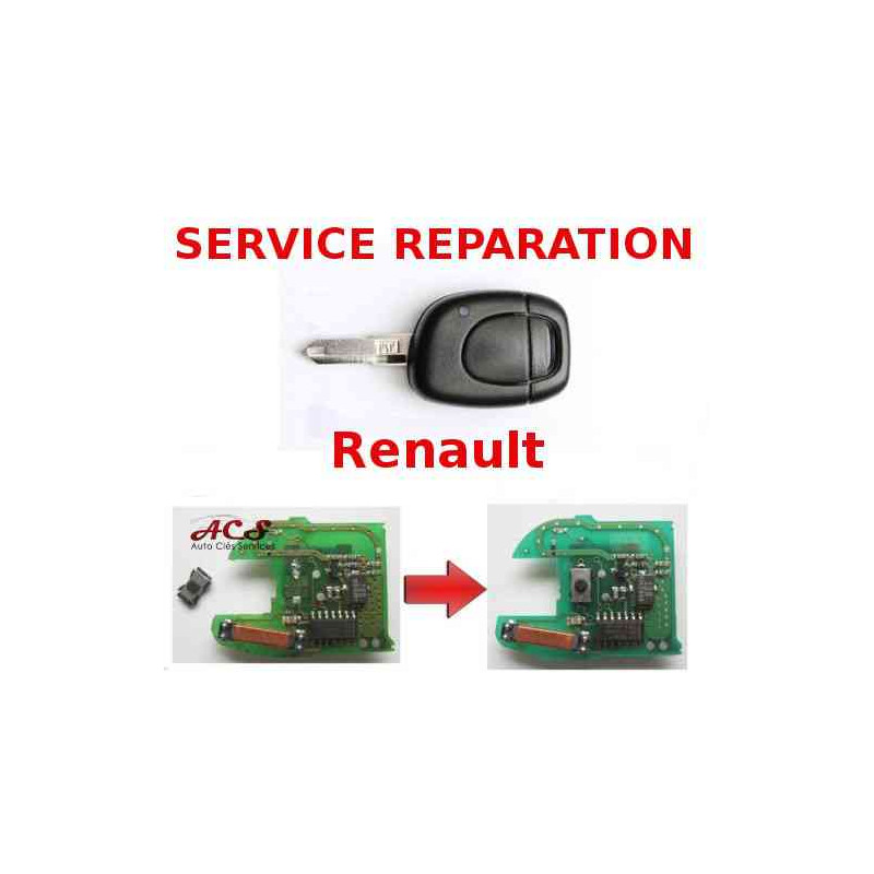 Service réparation télécommande clé Renault Clio, Laguna, Megane, Twingo, Espace, Safrane