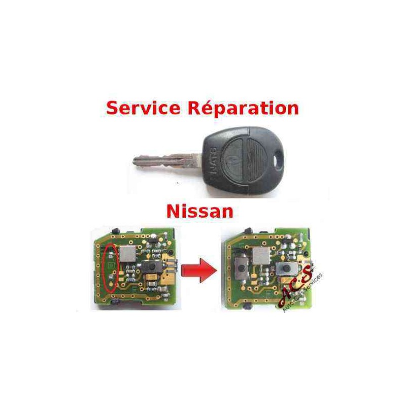 Key fob repair service for Nissan X-TRAIL, NAVARA, MICRA, ALMERA, PRIMERA, TERRANO, PATROL