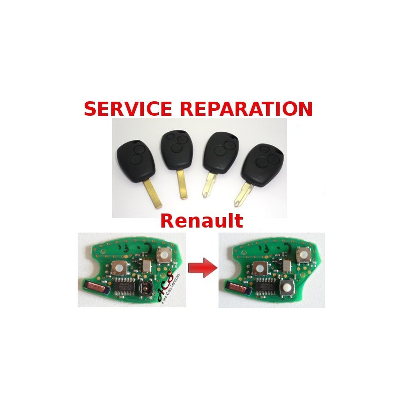 Service repair remote control key Renault Clio 3, Modus, Traffic, Kangoo 3, DACIA Logan, Duster, Sandero