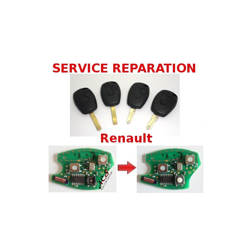Service réparation télécommande clé Renault Clio 3, Modus, Trafic, Kangoo 3, DACIA Logan, Duster, Sandero