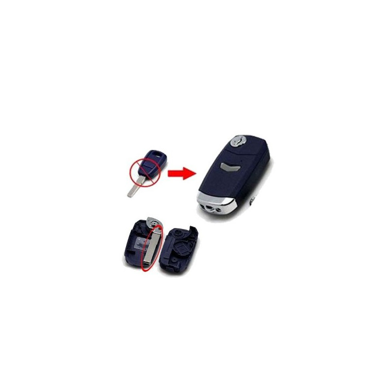 Foldable key transformation kit FIAT Punto, Bravo, Doblo, Stilo, Brava