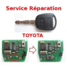 Service réparation télécommande clé Toyota Yaris,RAV4,Celica,Prius,Avensis,Corrola,Verso... 