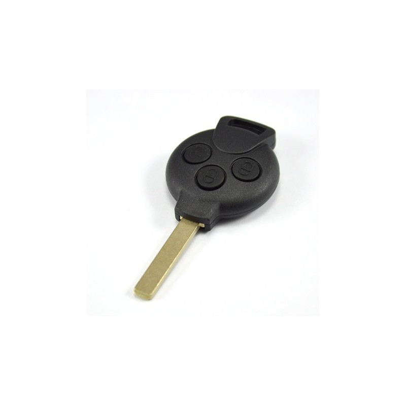 Télécommande coque de clé 3 boutons Smart Fortwo 451 Forfour, Roadster