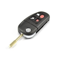 Capa para chave remota de 4 botões para Jaguar X, S, E, F TYPE XJ, XK, XF, XKR, Sport