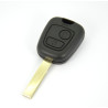 Télécommande coque de clé plip Peugeot 107,207,307 2 boutons HU83