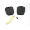 Carcasa para llave con mando a distancia para Peugeot 107, 207, 307, 2 botones HU83