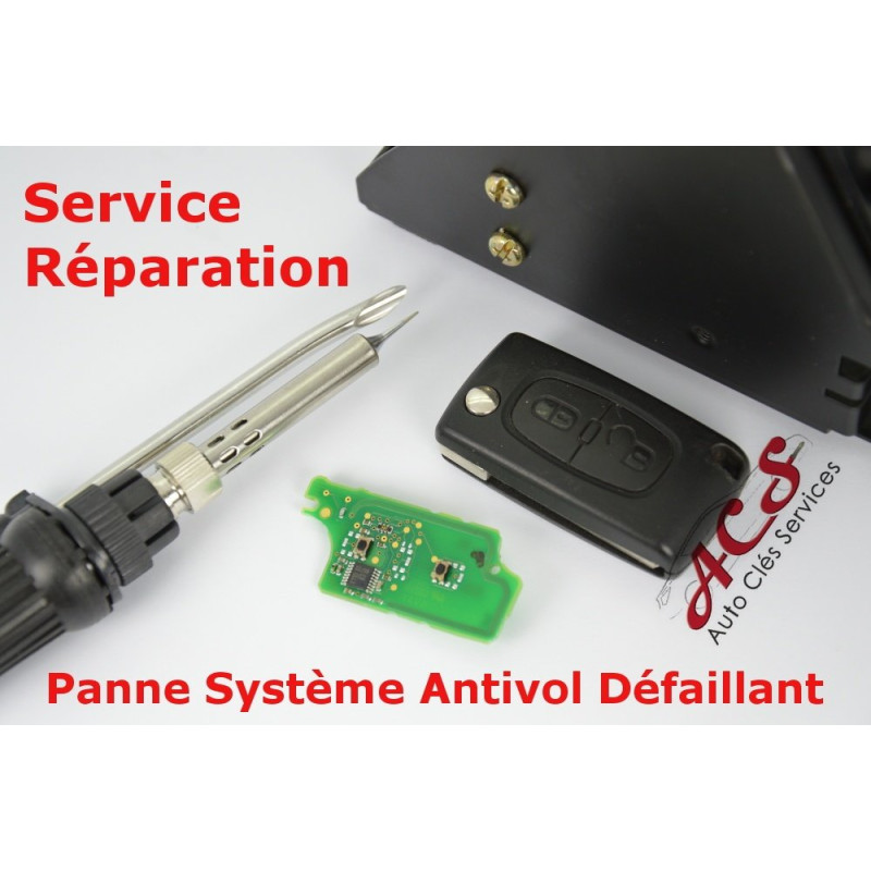 Service réparation Système antivol défaillant des télécommandes Citroën C3 C4 C5 C8 Berlingo Peugeot 207 307 308 407 807