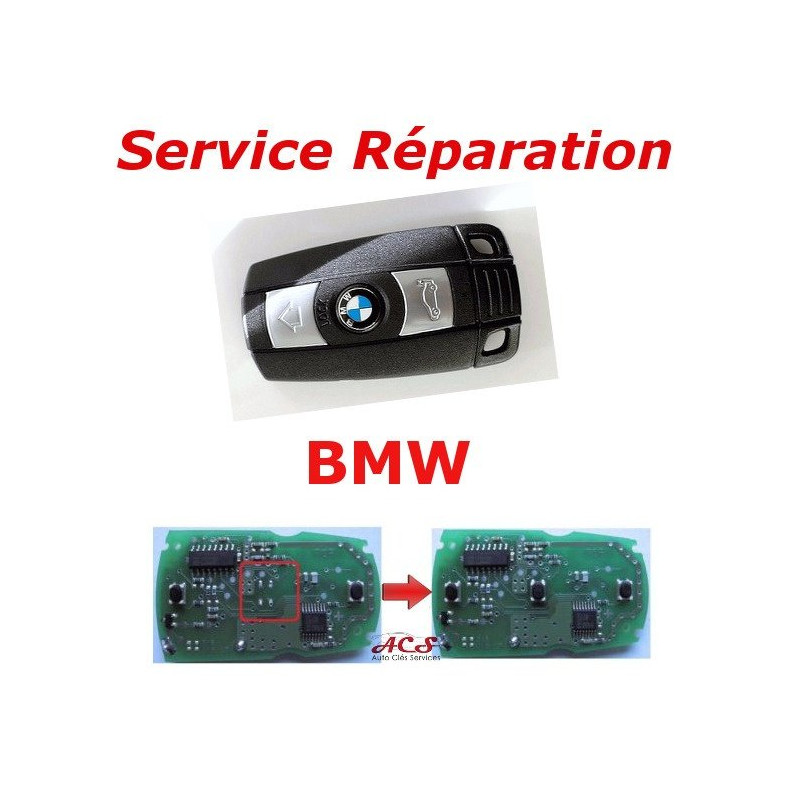 Serviço de reparação chave de controle remoto BMW Serie 1,3,5, X5, E90, E92, E93, M3, M5