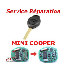 Service réparation télécommande clé 3 boutons Mini Cooper S one cabriolet, R50,R52,R53 