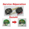 Service réparation télécommande clé Suzuki 2 boutons Grand Vitara, Swift, Ignis, Alto, Jimny, SX4...