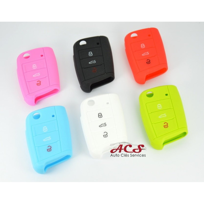 Protection case for remote control key VW GOLF 7 MK7 3 buttons