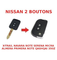 Nissan X-Trail Foldable Key Transformation Kit, Navara, Micra, Almera, Primera, Qashqai, Note, 350Z, Serena