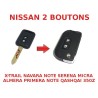 Kit de transformação de chave dobrável para Nissan X-Trail, Navara, Micra, Almera, Primera, Qashqai, Note, 350Z, Serena