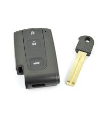 Capa para chave remota de 3 botões da Toyota para Avensis, Crown, Prius, Verso e Rav4.