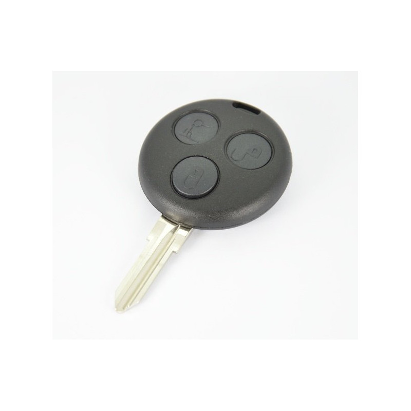 Télécommande coque de clé 3 boutons Smart Fortwo 450, Forfour, Roadster