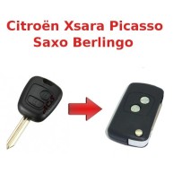 Citroën Vouwsleutel Transformatie Kit Xsara Picasso, Saxo, Berlingo, Peugeot Partner, 2 knop Vouw