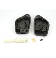 Télécommande coque de clé 1 bouton Peugeot 406