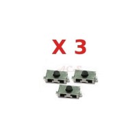 Juego de 3 interruptores de botón para Peugeot, Citroën, BMW, Opel, Alfa Romeo , Fiat, Mini Cooper, Nissan, Saab