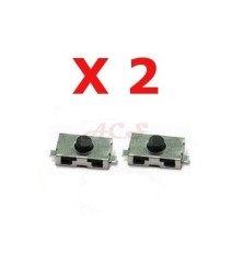 Lot de 2 boutons poussoirs switch pour Peugeot, Citroen, BMW, Opel, Alfa Romeo, Fiat, Mini Cooper, Nissan, Saab