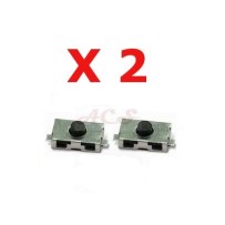 Lot de 2 boutons poussoirs switch pour Peugeot, Citroen, BMW, Opel, Alfa Romeo, Fiat, Mini Cooper, Nissan, Saab