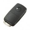 Télécommande coque de clé plip 2 boutons Seat Mii, Ibiza, Toledo, Leon, Altea, Exeo, Alhambra
