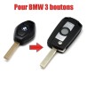 BMW 3-knops opvouwbare sleutel conversiekit voor X3, X5, Z4, E38, E39, E46, M5, M3, 3/5/7-serie, afstandsbediening