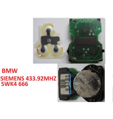 Afstandsbedieningzender BMW E36, E38, E39, E46, Z3 elektronisch SIEMENS 5WK4 666 / 5WK4666